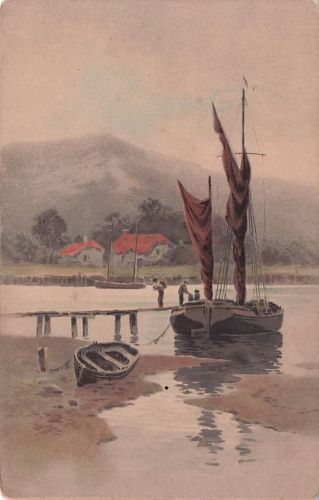 Meissner & Buch Leipzig Kunstier Postkarten Serie 1337 Auf dem Wege
