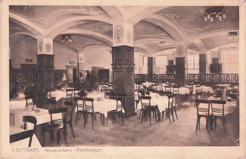 STUTTGART. WILHELMSBAU RESTAURANT