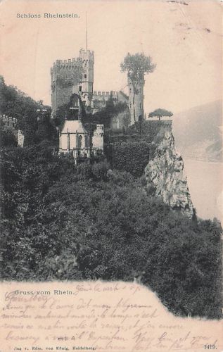 Trechtingshausen Schloss Rheinstein Kat. Trechtingshausen