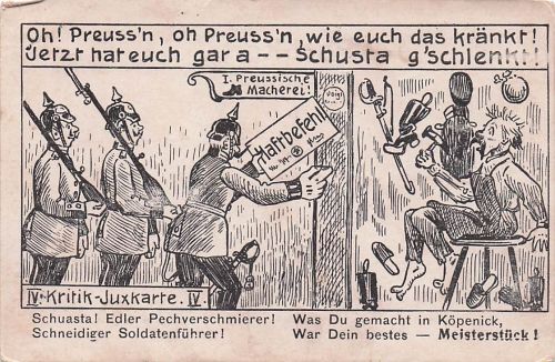 Koepenick Zeichnungen Kuenstlerkarte Kritik Juxkarte / Berlin /Berlin