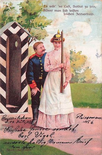 Es wär' 'ne Lust, Soldat zu sein, Rönnt man sich leisten folchen Zeitvertreib.