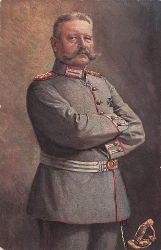 Postkarte Generalfeldmarschall Paul von Hindenburg, Portrait