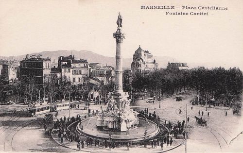 Marseille Fontaine Cantini et Avenue du Prado Kat. Marseille