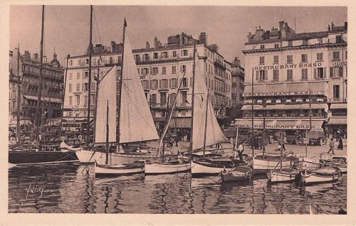 Marseille Un coin du vieux Port; Alter Hafen
