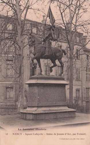 Ak Nancy Meurthe et Moselle, Square Lafayette, Statue Jeanne d'Arc