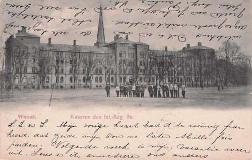 Kaserne des Infanterie-Regiments Nr. 56 in Wesel.