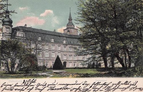 AK Oldenburg / O., Grossherzogliches Schloss mit Park