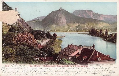 Der Rhein Rolandseck, Drachenfels und Drachenburg
