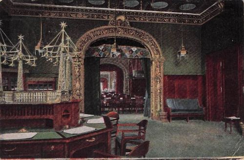 AK Wiesbaden, Neues Kurhaus, Schreibsaal