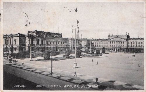 LEIPZIG. AUGUSTUSPLATZ M MUSEUM U. UNIVERSITÄT