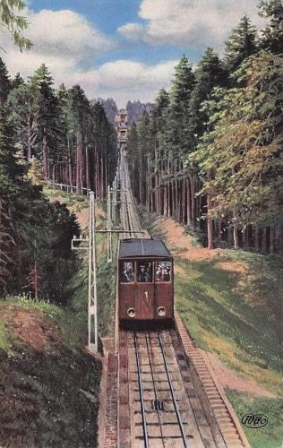 Verlag Wiedemann WIRO Nr. 2849 A Baden Baden Merkurbahn Station