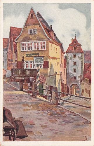 Künstler-AK K. Mutter: Rothenburg