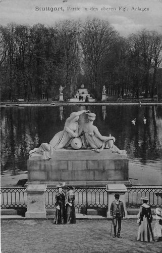 AK / Ansichtskarte Stuttgart Partie am Oberen See Kat. Stuttgart