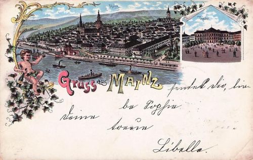 Gruss aus Mainz - Litho