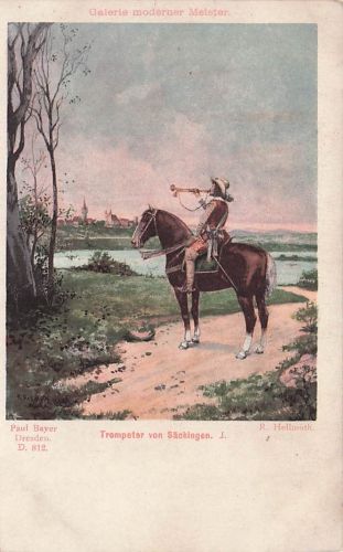 Galerie moderner Meister. Paul Bayer Dresden. Trompeter von Säckingen