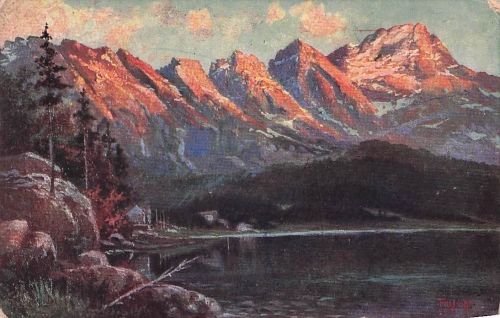 BAYRISCHES HOCHLAND Eibsee mit Zugspitze