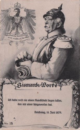 Ak Reichskanzler Otto von Bismarck, Bismarck-Worte