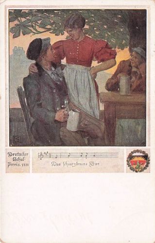 Künstler-AK Karl Friedrich Gsur: Deutscher Schulverein