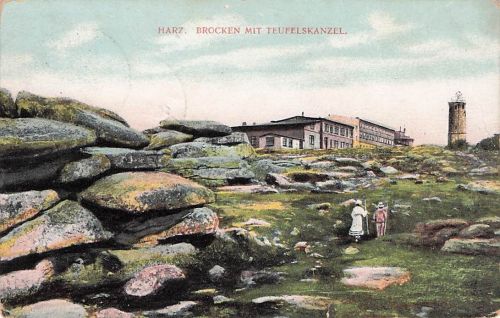 HARZ. BROCKEN MIT TEUFELSKANZEL.