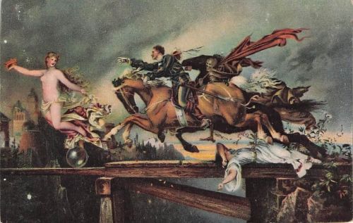 AK Die Jagd nach dem Glück, Reiter und der Tod