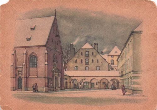 München, Naugestaltung des Vorplatzes der Allerheiligen-Kirche am Kreuz