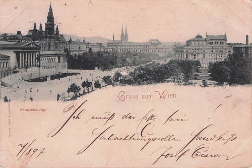 AK Wien, Franzensring mit Kirche