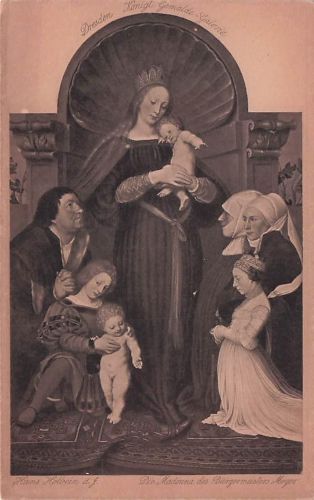 Dresden Konigt Gomalde Galerre Kas Holbein dif Die Madonna