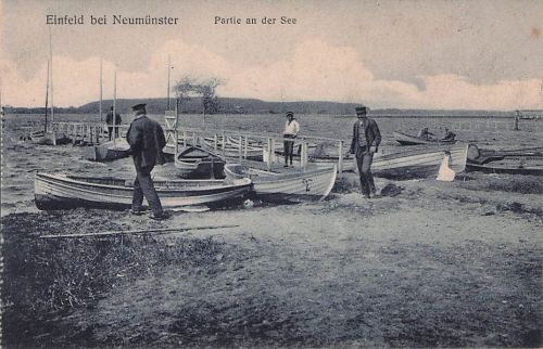 Ak Einfeld Neumünster in Holstein, Partie an der See