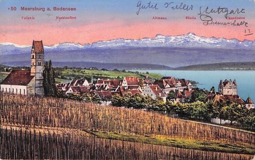 AK / Ansichtskarte Meersburg Bodensee Panorama Kat. Meersburg