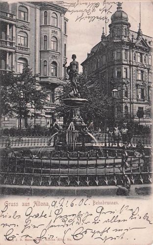 Gruss aus Altona, . Behnbrunnen.
