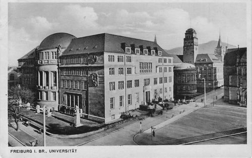 Ak Freiburg Breisgau, Partie an der Universität