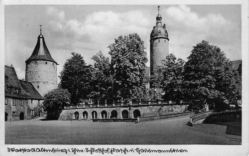 Altenburg Thueringen Schlosshof Tuerme Kat. Altenburg
