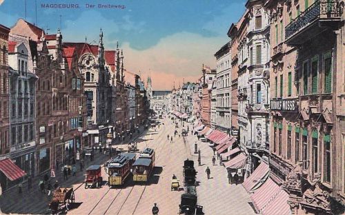 Magdeburg Breiteweg Strassenbahn Magdeburg Stadtkreis