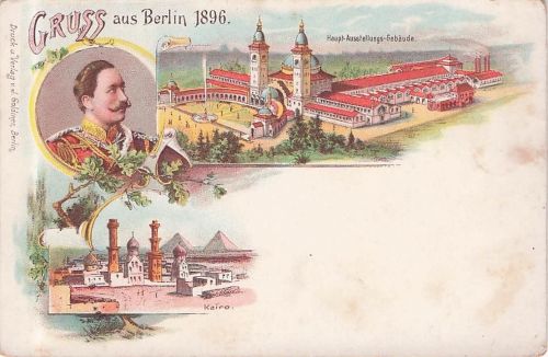 Berlin - Gewerbe Ausstellung 1896 - Litho