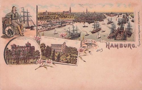 Hamburg Seewarte Hafen Seemannshaus Kat. Hamburg