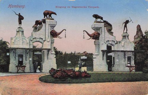 AK Hamburg-Stellingen, Eingang zu Hagenbecks Tierpark