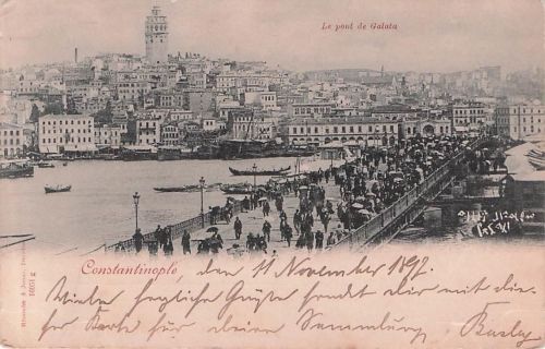 AK Constantinople, Le Pont de Galata