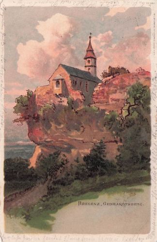 AK Bregenz, Gebhardsberg mit Kapelle