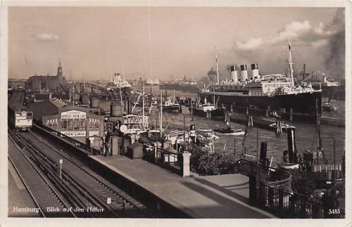 Ak Hamburger Hafen, HSDG, Dampfschiff Cap Polonio