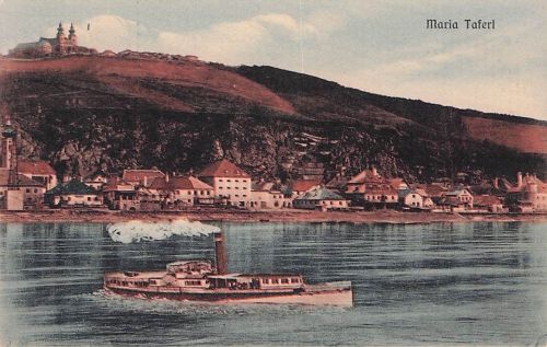 Wallfahrtskirche Marbach Donau Dampfschiff Kat. Maria Taferl
