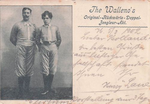 The Walleno's Original-Rückwärts - Doppel-Jongleur-Akt.