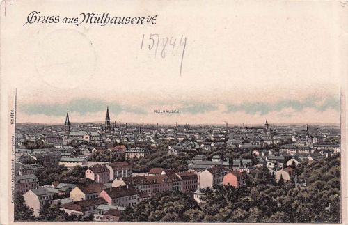 Mulhouse Muehlhausen Panorama Kat. Mulhouse