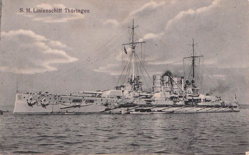 S. M. Linienschiff Thüringen Marine Schiffspost