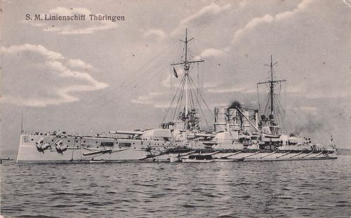 S. M. Linienschiff Thüringen Marine Schiffspost
