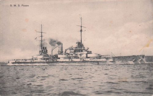 Ak Deutsches Kriegsschiff SMS Posen Schiffspost Marine