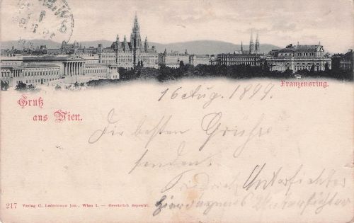 AK Wien, Franzensring mit Kirche