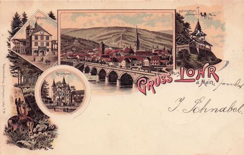 Lohr am Main mit mehreren Motiven: