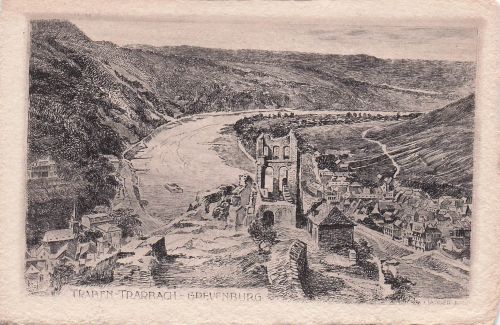 Ansicht der Stadt Traben-Trarbach an der Mosel.