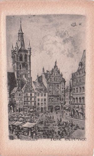 Künstler-AK Trier, Hauptmarkt