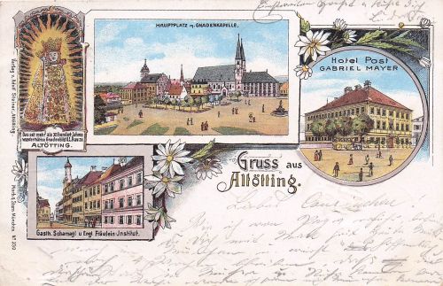 Altoetting Hauptplatz Gnadenkapelle Hotel Post Gabriel Mayer